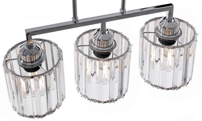 LAMPA SUSPENDABILA GLAMOUR Crom 3xE27 392228 [2]