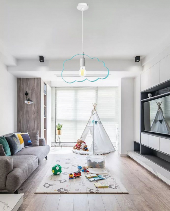 LAMPA SUSPENDABILA norisori bleu [3]