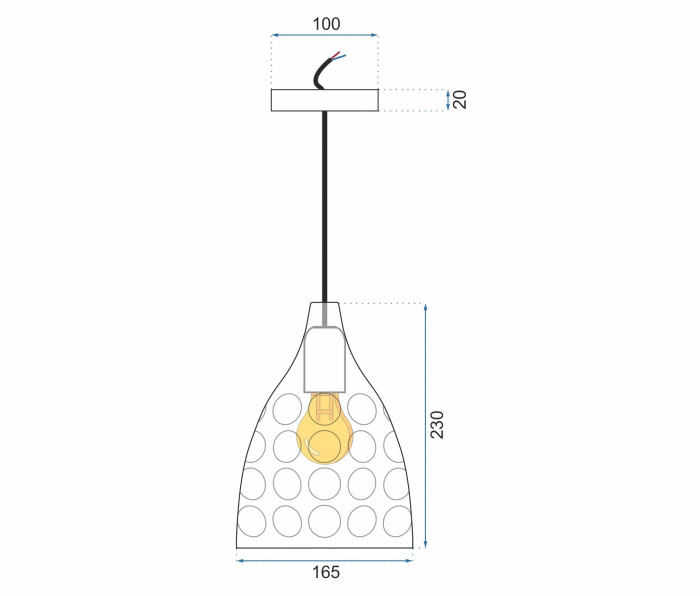 Lampa SUSPENDABILA oglinda ROSE Gold APP276-1CP [4]