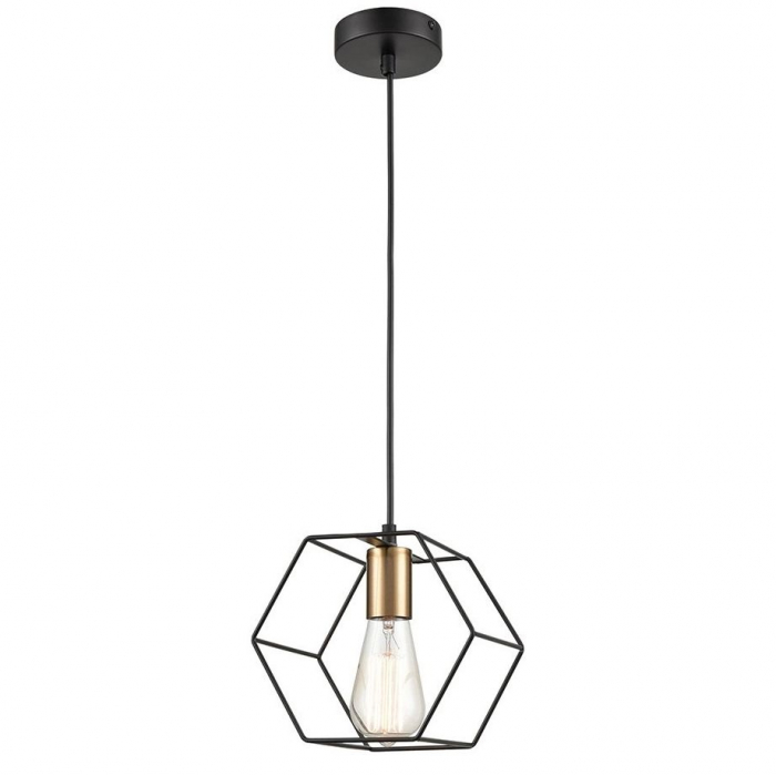 Lampă suspendată APP1131-1CP Black/gold [2]