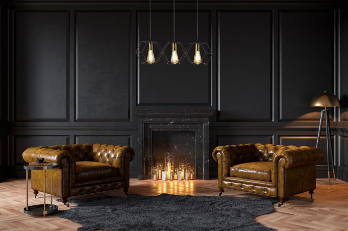 Lampă suspendată APP1132-3CP Black Gold [6]