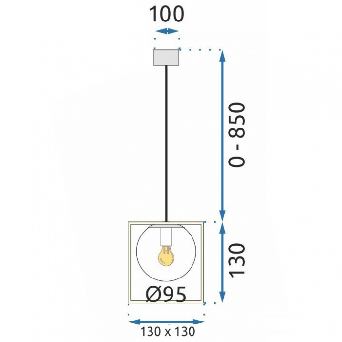 Lampă suspendată APP1165-1CP GOLD WHITE [6]