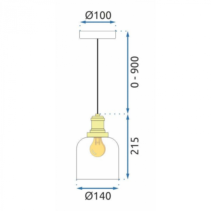 Lampă suspendată APP1173 White [6]