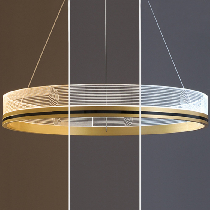 Lampă suspendată APP1189-CP Gold 40cm [2]