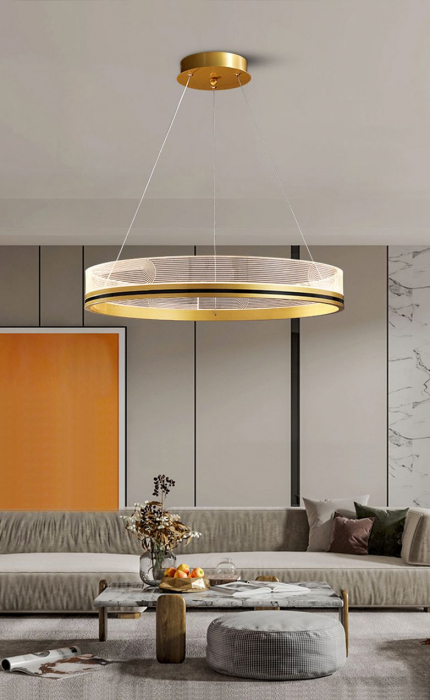 Lampă suspendată APP1190-CP Gold 60cm [11]