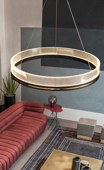 Lampă suspendată APP1190-CP Gold 60cm [4]