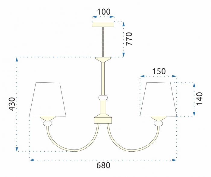 Lampă suspendată Cristal APP1014-5CP [8]