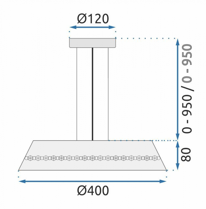 Lampă suspendată Cristal APP1028-CP [9]