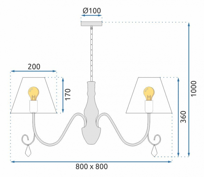 Lampă suspendată Cristal APP991-4CP [7]