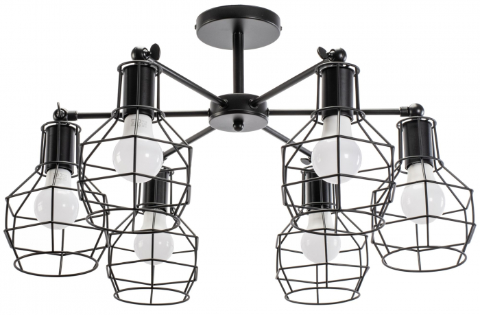 Lampă suspendată de tavan din metal Loft APP735-6C [1]
