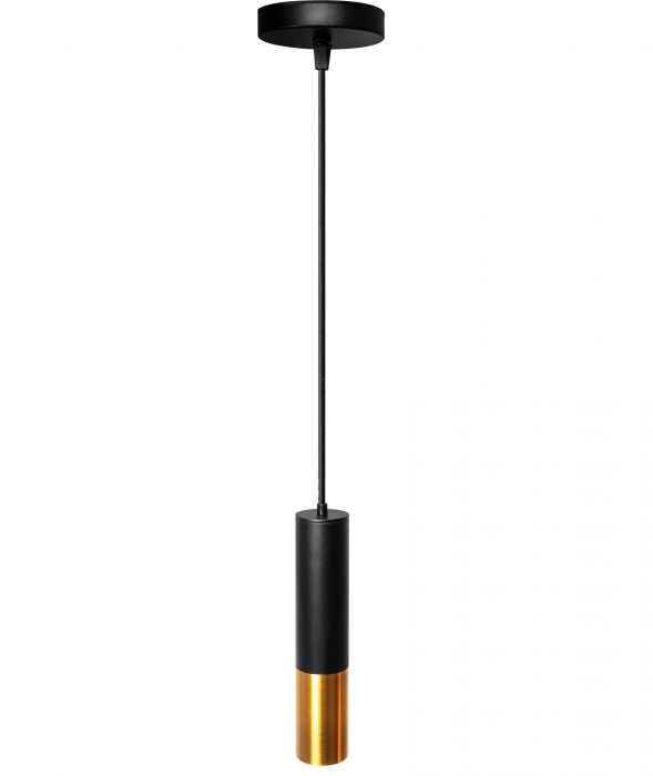 Lampă suspendată de tavan din metal Negru Auriu APP469-1CP [3]