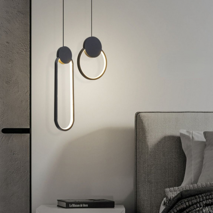 Lampă suspendată de tavan LED APP851-CP BLACK [4]