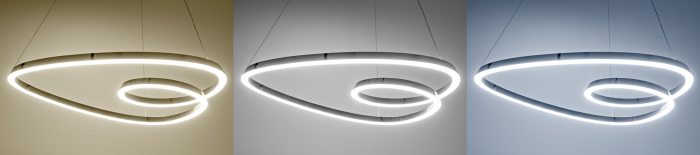Lampă suspendată de tavan LED modern + telecomandă APP7798-cp Chrome [5]