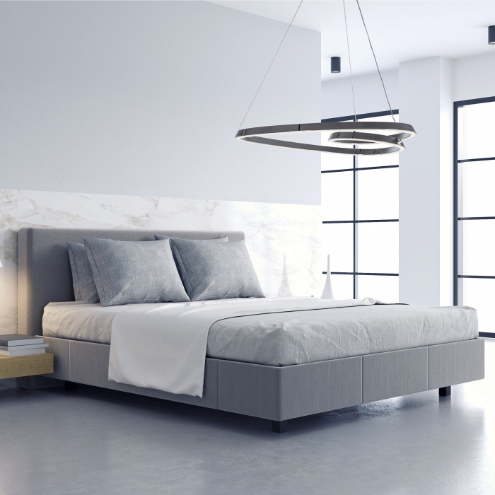Lampă suspendată de tavan LED modern + telecomandă APP7798-cp Chrome [6]