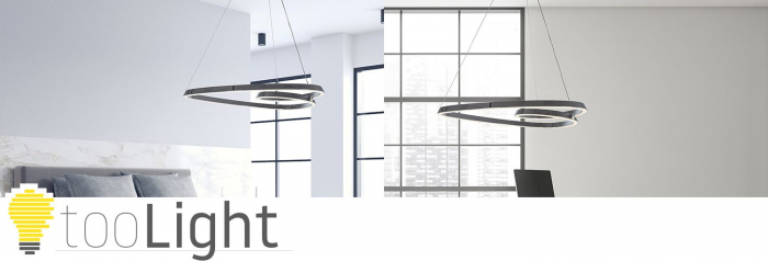Lampă suspendată de tavan LED modern + telecomandă APP7798-cp Chrome [8]
