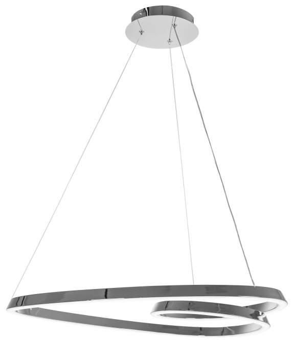 Lampă suspendată de tavan LED modern + telecomandă APP7798-cp Chrome [2]