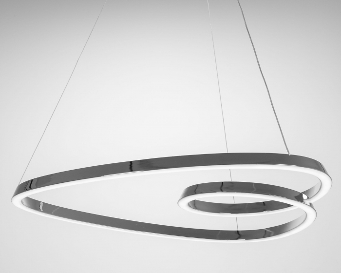 Lampă suspendată de tavan LED modern + telecomandă APP7798-cp Chrome [4]