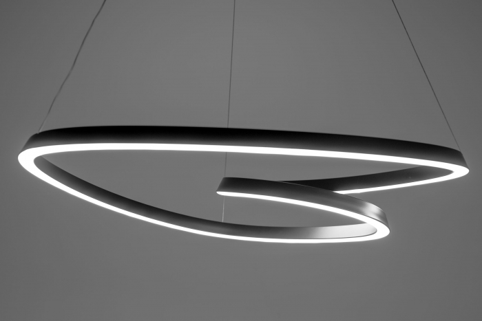 Lampă suspendată de tavan LED modern + telecomandă APP796-cp Negru [6]