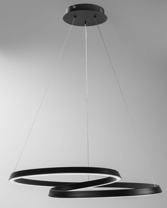 Lampă suspendată de tavan LED modern + telecomandă APP796-cp Negru [7]