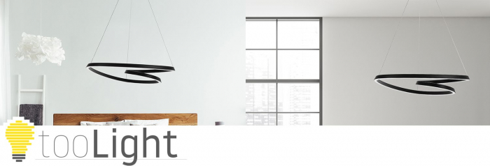 Lampă suspendată de tavan LED modern + telecomandă APP796-cp Negru [10]