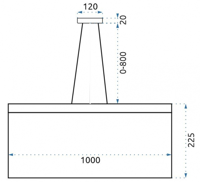 Lampă suspendată Glamour LED Chain APP891-CP [7]