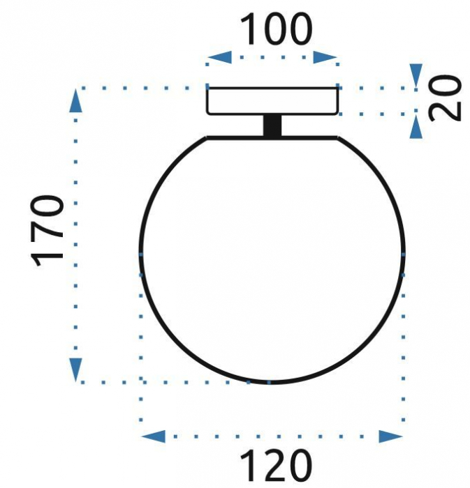 Lampă suspendată Metal Chrome APP670-1C [6]
