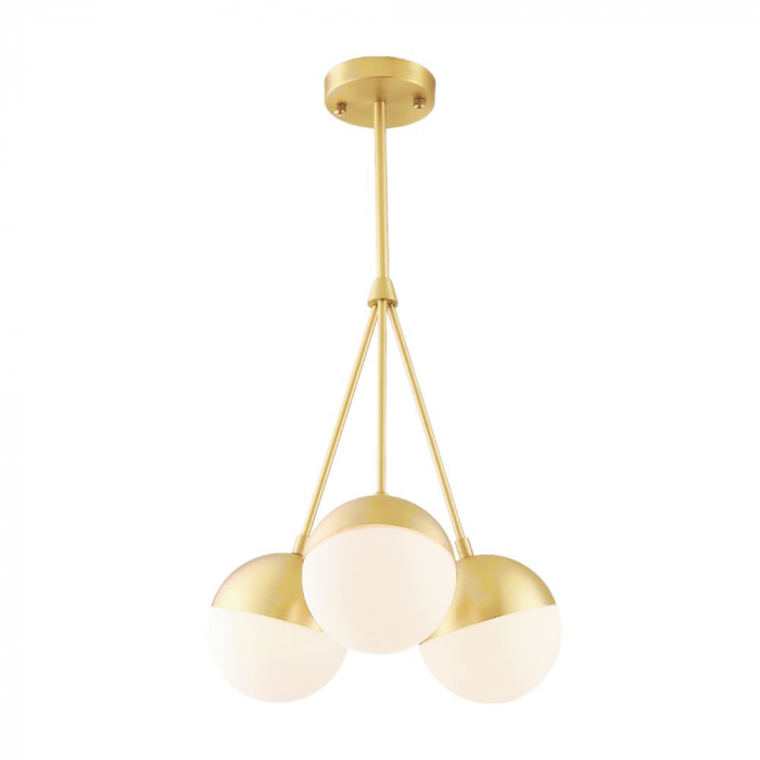 Lampă suspendată Sticlă aurie APP688-3CP [2]