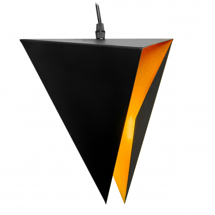 LAMPĂ TRIANGULARĂ GEOMETRICĂ TRIPLE NEGRU APP254-3CP [2]