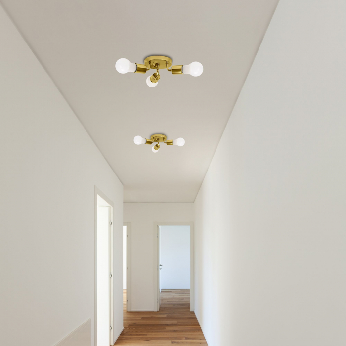Lampă triplă de tavan Metal Gold APP704-3C [5]