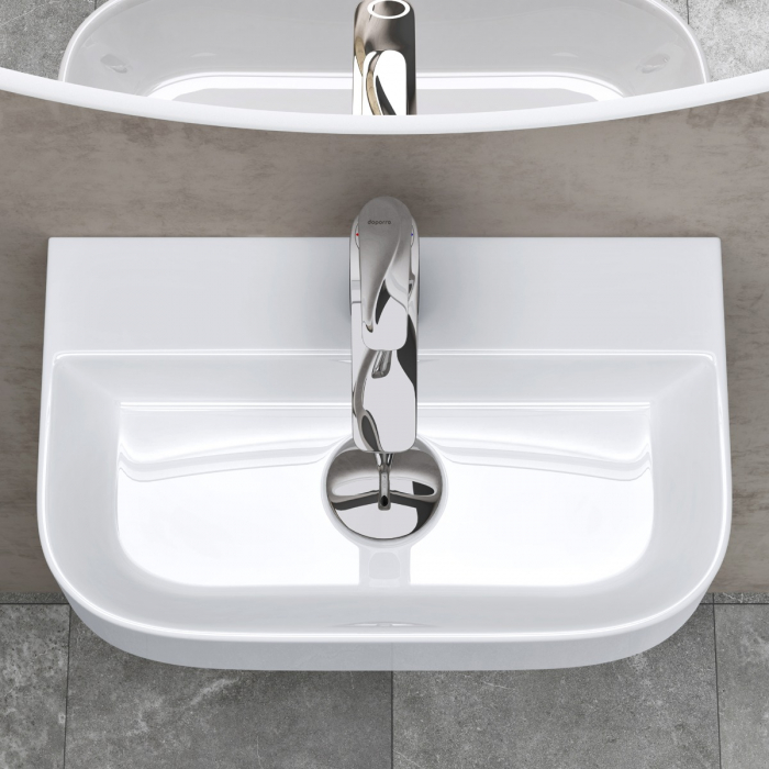 Lavoar Astra 003, alb lucios, montaj pe blat sau suspendat, ceramica [3]