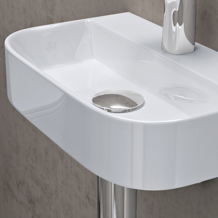 Lavoar Astra 003, alb lucios, montaj pe blat sau suspendat, ceramica [6]