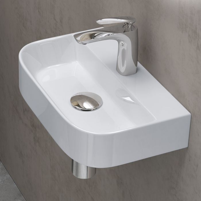 Lavoar Astra 003, alb lucios, montaj pe blat sau suspendat, ceramica [2]