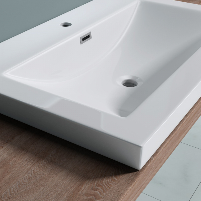 Lavoar Astra 01, alb sau negru, 60-76 sau 100 cm, montaj incorporat, compozit [9]