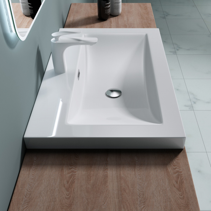 Lavoar Astra 01, alb sau negru, 60-76 sau 100 cm, montaj incorporat, compozit [4]