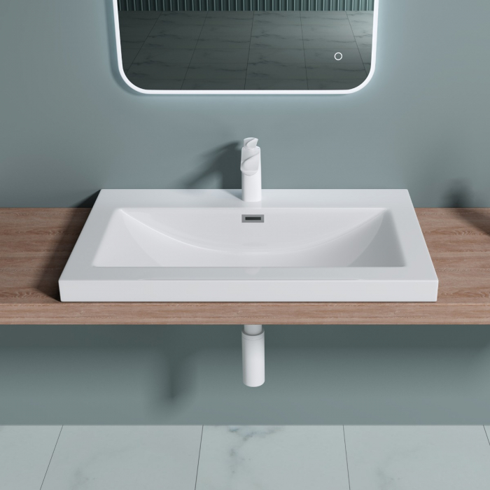Lavoar Astra 01, alb sau negru, 60-76 sau 100 cm, montaj incorporat, compozit [5]