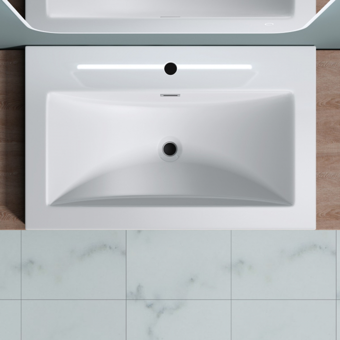 Lavoar Astra 01, alb sau negru, 60-76 sau 100 cm, montaj incorporat, compozit [7]