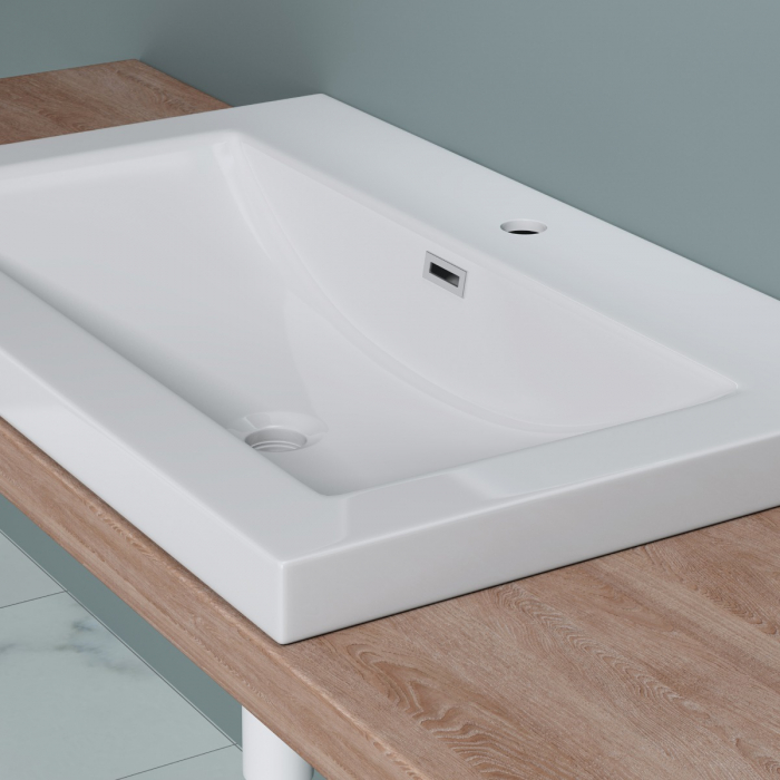 Lavoar Astra 01, alb sau negru, 60-76 sau 100 cm, montaj incorporat, compozit [10]