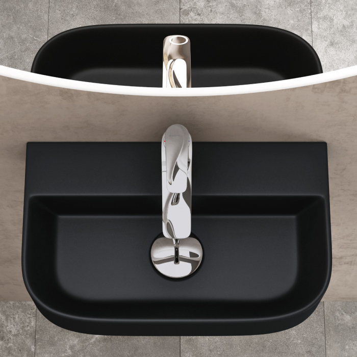 Lavoar Astra 033, negru mat, montaj pe blat sau suspendat, ceramica [2]