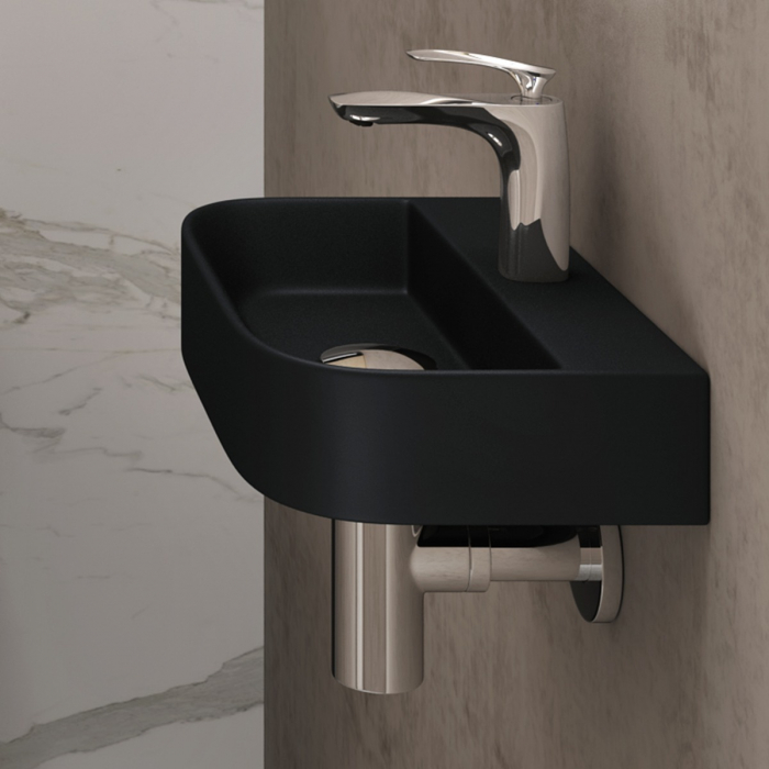 Lavoar Astra 033, negru mat, montaj pe blat sau suspendat, ceramica [6]