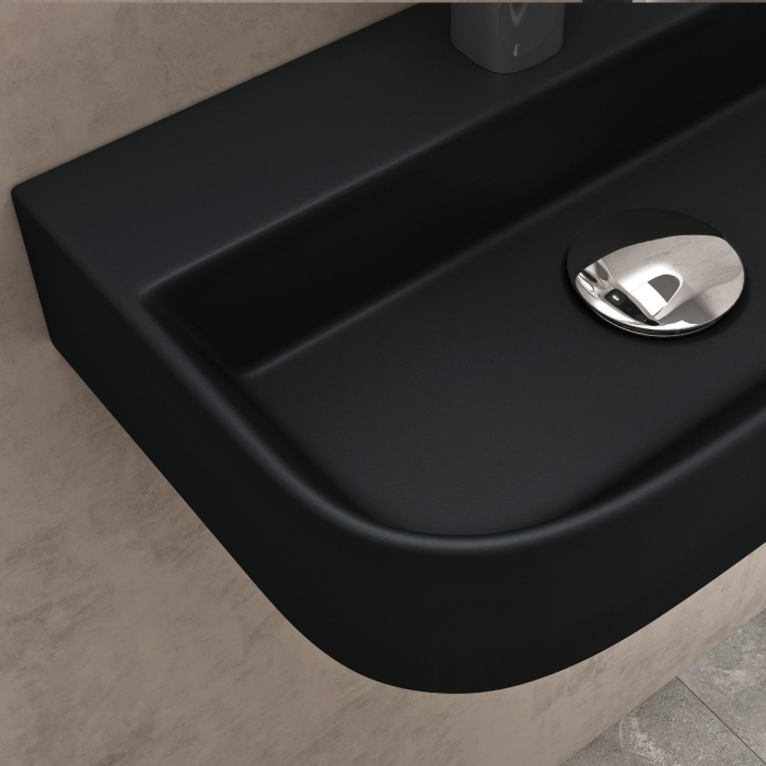 Lavoar Astra 033, negru mat, montaj pe blat sau suspendat, ceramica [4]