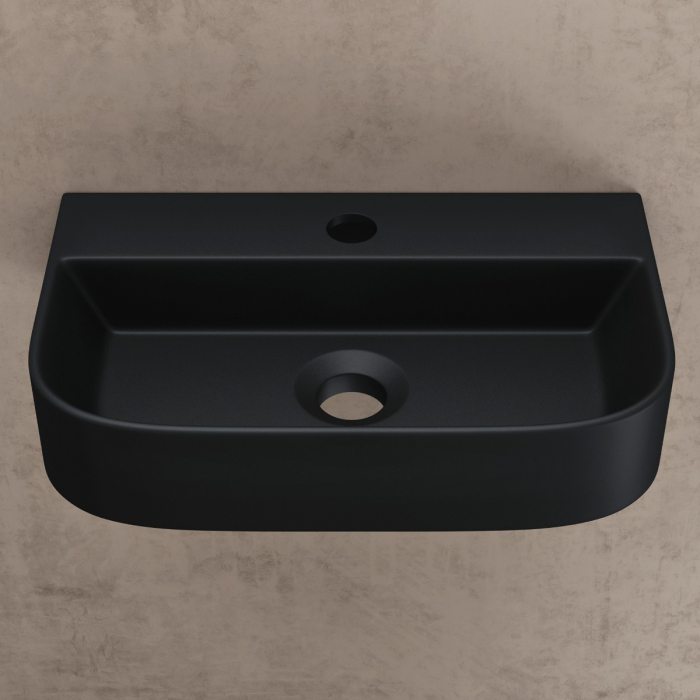 Lavoar Astra 033, negru mat, montaj pe blat sau suspendat, ceramica [3]