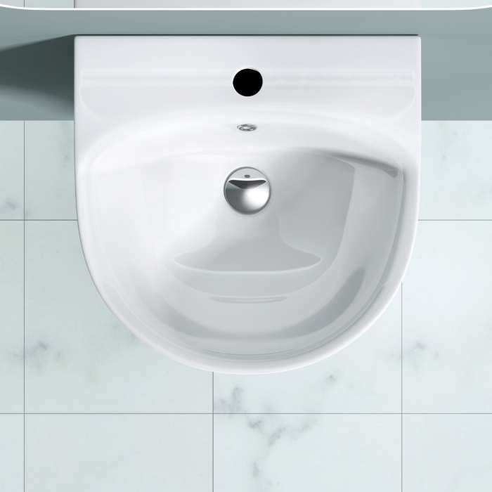 Lavoar Astra 101, alb lucios, montaj suspendat, ceramica [4]