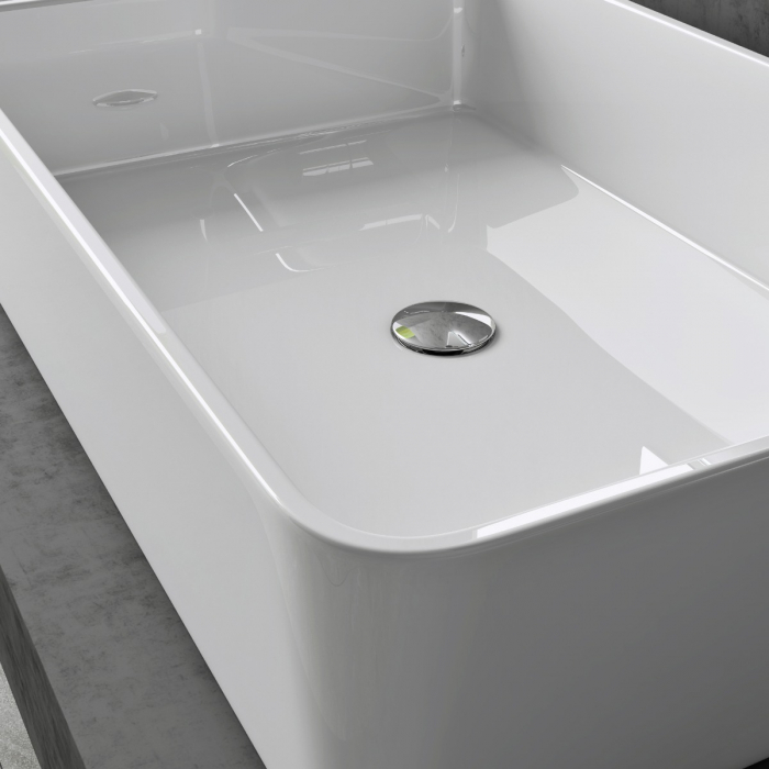 Lavoar Astra 102, alb lucios, 60 sau 80 cm, montaj pe blat, compozit [6]