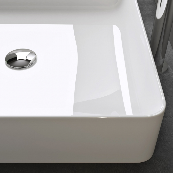 Lavoar Astra 105, alb lucios, 40 sau 50 cm, montaj pe blat, ceramica [4]