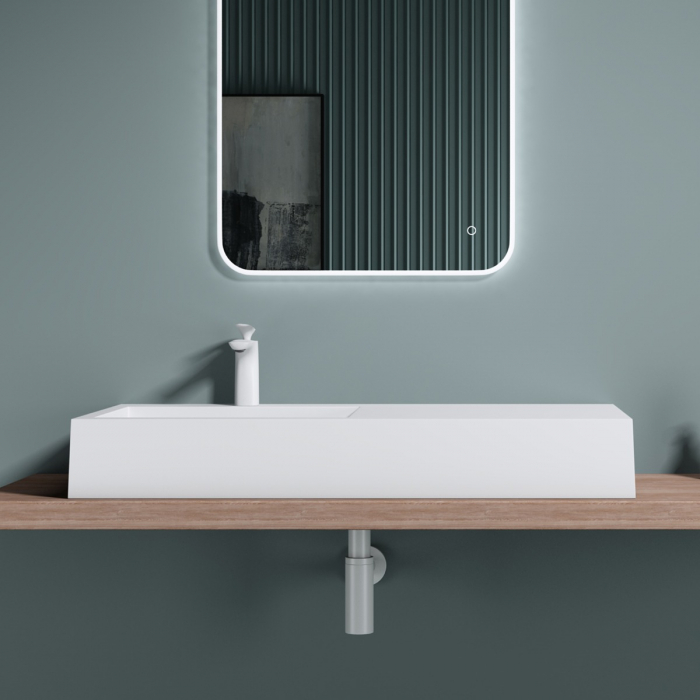 Lavoar Astra 11, alb sau negru, 75 sau 100 cm, montaj pe blat sau suspendat, compozit [13]