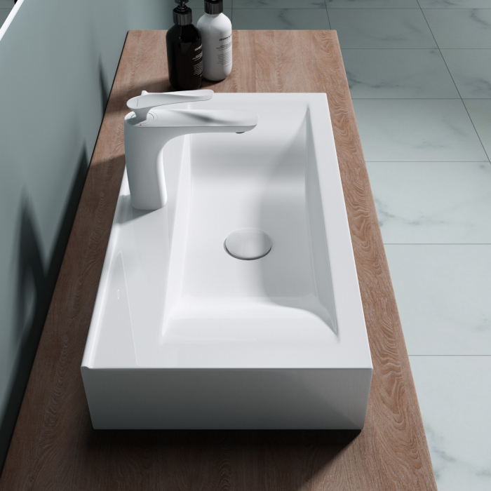 Lavoar Astra 118G, alb lucios, montaj pe blat sau suspendat, ceramica [5]