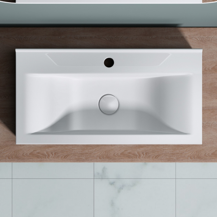 Lavoar Astra 118G, alb lucios, montaj pe blat sau suspendat, ceramica [6]