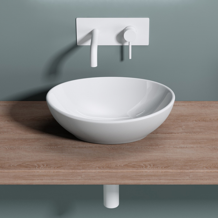 Lavoar Astra 205, alb sau negru, 42 cm, montaj pe blat, ceramica [2]