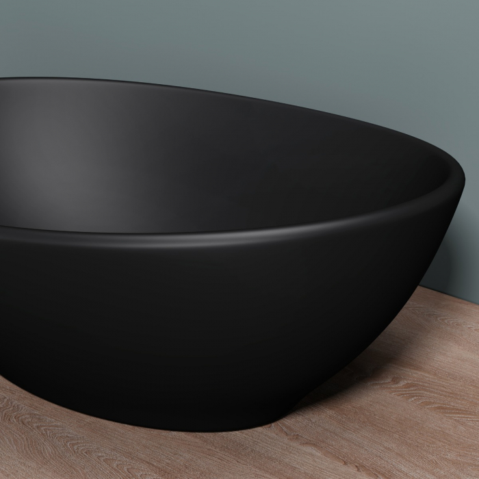 Lavoar Astra 205, alb sau negru, 42 cm, montaj pe blat, ceramica [12]