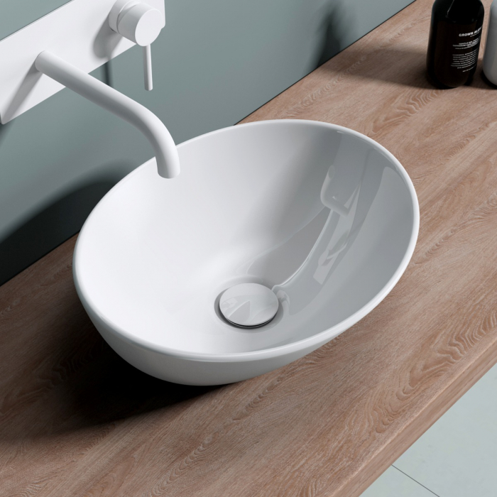 Lavoar Astra 205, alb sau negru, 42 cm, montaj pe blat, ceramica [3]